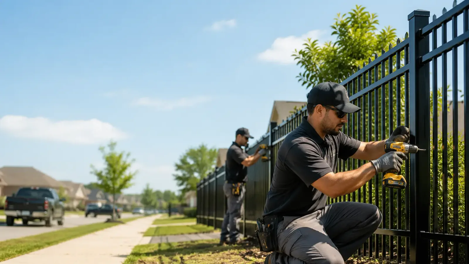 Metal Fence Installation in Marble Rock, IA